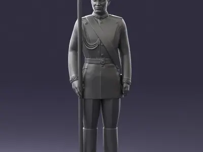000115 Soviet Honor Guard Officer 0116 3D model