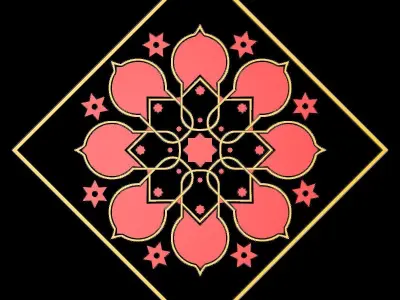 Islamic Pattern 01 Free low-poly 3D model