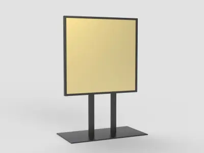 Glossy Display Stand 3D model