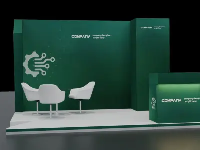 Stall 4x3 3D Model 3D model