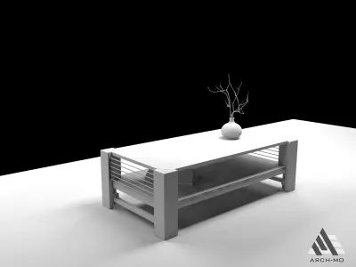 Coffee table 05- furniture Free low-poly 3D model