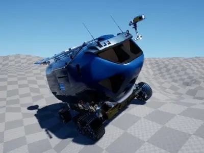 Mars Rover Vehicle Free 3D model