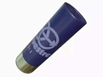 12 gauge slug Low-poly 3D model