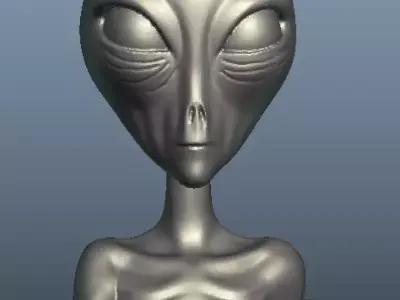 Xfiles  alien 3D print model