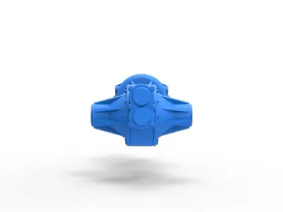 Turbonique Turbo drag axle Scale 1 to 25 3D print model