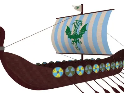Viking Ship 2 3D model