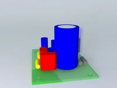 PCB+Layout for TDA 2030 A Free 3D model