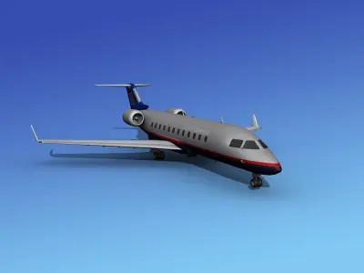 Canadair CRJ200 United Express 3D model