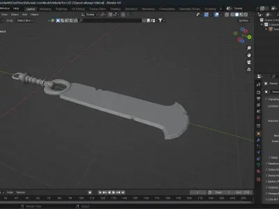 Nephrite sword Free 3D model