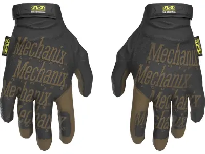 MILITARY Game Ready Mechanix Gloves Low-poly 3D model