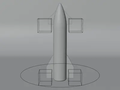 SpaceX Starship Low-poly 3D model