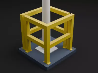 railing 002 3d model 3D model