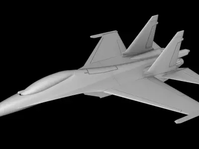 SUKHOI SU-30 MKK SCALE 1-72 PRINTABLE STL FILES 3D print model