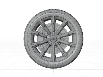 Audi A4 Allroad 2013 Wheel 3D model