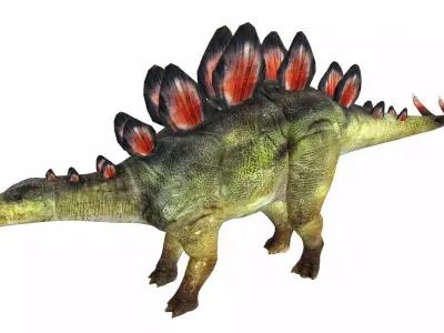 Stegosaurus Low-poly 3D model
