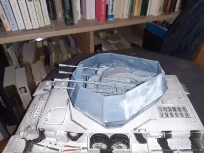 Flak Panzer IV Turret for Henglong or Taigen Scale 1 16 3D print model