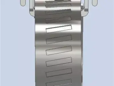 Metal clamp 13x19mm 3D model