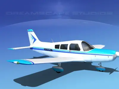 Piper PA-28-235 Cherokee V11 3D model