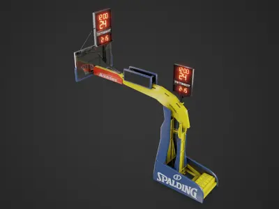 Basketball Hoop System 3D Model