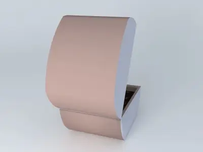 Ladies Gold Platinum Heart Style Engagement Ring Free 3D model