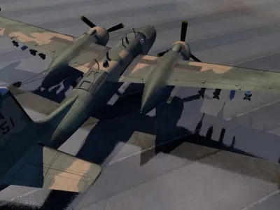 Douglas B-26K Counter Invader 3D model