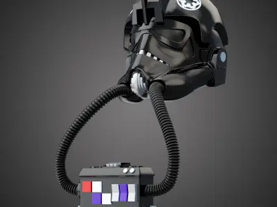 Star Wars Imperial TIE Pilot Helmet 3D model