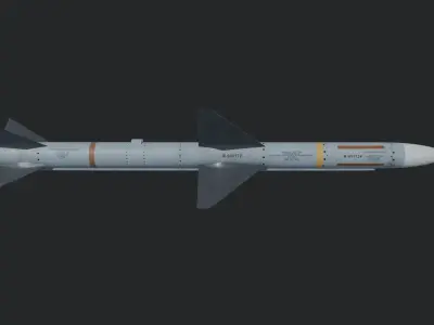 AIM-7 Sparrow missile 3D model