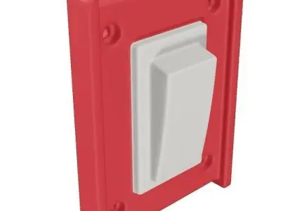 Classic Electrical Switch Low-poly 3D model