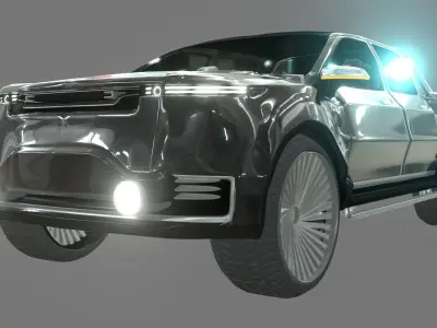 Generic Pick Up Low-poly 3D model