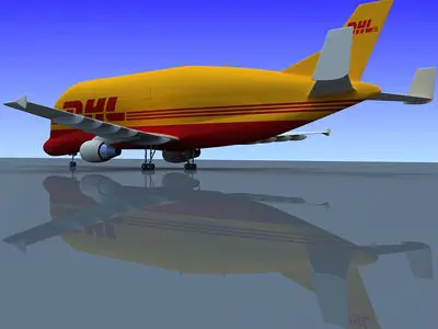DHL Large Airbus  3D model