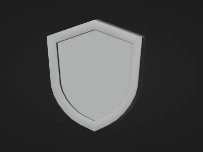Low poly - Stylized Game Items - Shield Low-poly 3D model