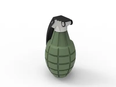 grenade with handle 3D model