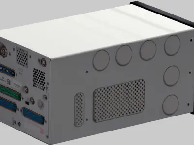 Bendix King KSN-770 multifunction Integrated Navigator Low-poly 3D model