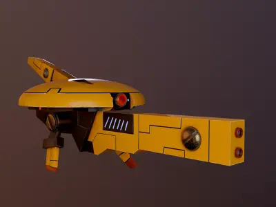 SNIPER DRONE TAU MV71  TAU EMPIRE low poly PBR Low-poly 3D model