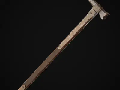 Medieval Warhammer Free low-poly 3D model