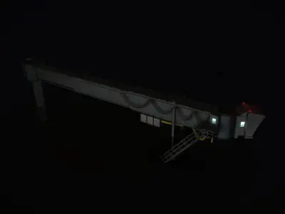 Airbridge LFPG Low-poly 3D model