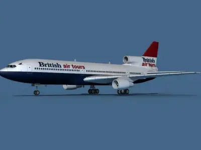 Lockheed L-1011-50 British Air Tours 3D model