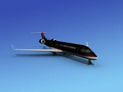 Bombardier CRJ700 US Air Express 3D model