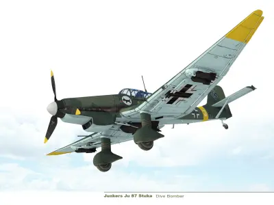 Junkers Ju 87 Stuka 3D model