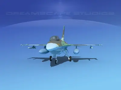 Gen Dyn F-16A Falcon V33 Israel 3D model