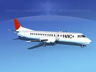 Saab 2000 HAL 3D model
