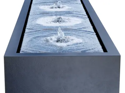 Adezz Aluminium Water Tables 3D model