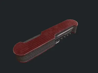 Red Army Knife - Knife - Weapon - Army Prop - Swiss Army Knife Low-poly 3D model