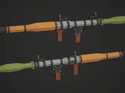 Stylized RPG-7 Low Poly Mobile Ready Low-poly 3D model