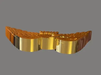 us army eagle emblem Low-poly 3D model