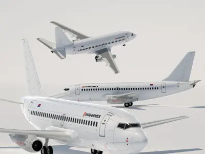737 200 Collection Eight Europe Airlines 3D model