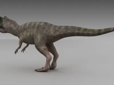 ceratosaurus beast dragon jurassic dinosaurs poseable wild  3D model