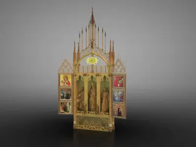Gothic altar 3D model