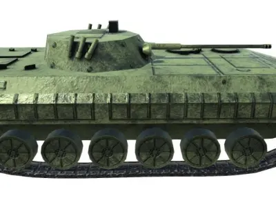 Low Poly BMP2 IFV Low-poly 3D model