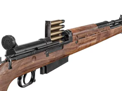 Brondby M37 Norwegian Rifle Low-poly 3D model